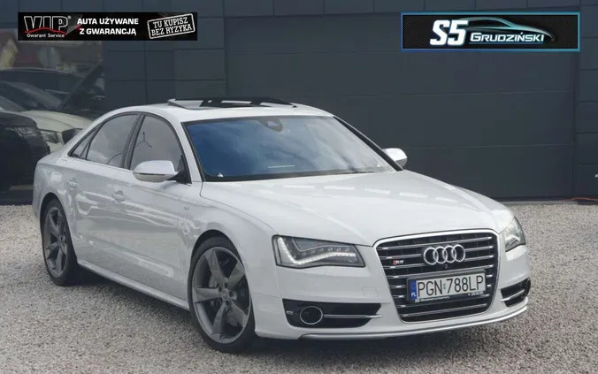 audi Audi S8 cena 149900 przebieg: 131000, rok produkcji 2012 z Hajnówka